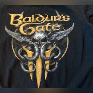 Official Larian Studios Baldur’s Gate 3 t-shirt black size medium